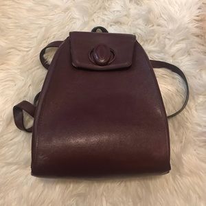 Mini burgundy backpack!✨
